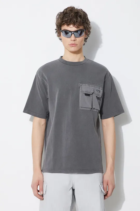 grigio Manastash t-shirt in cotone Disarmed Uomo