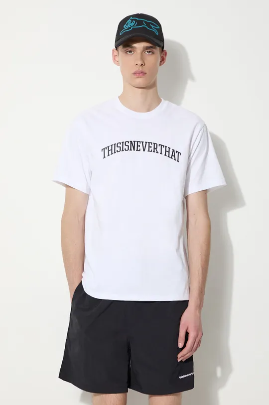 biały thisisneverthat t-shirt Arch-Logo Tee Męski
