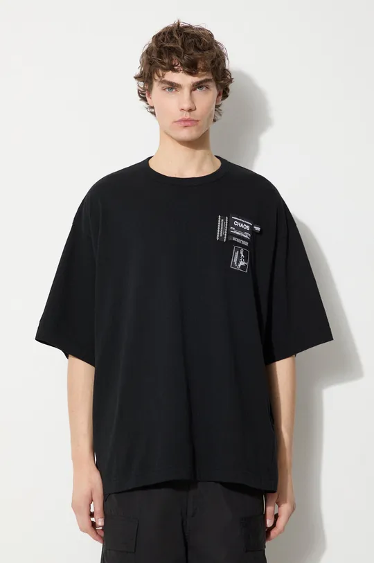 czarny Undercover t-shirt bawełniany Tee Męski