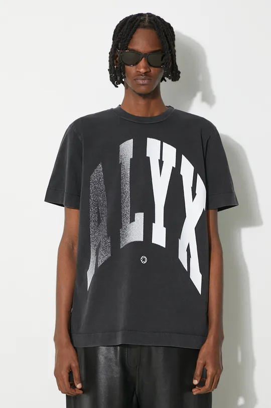 чёрный Хлопковая футболка 1017 ALYX 9SM Alyx Logo Print Graphic Мужской
