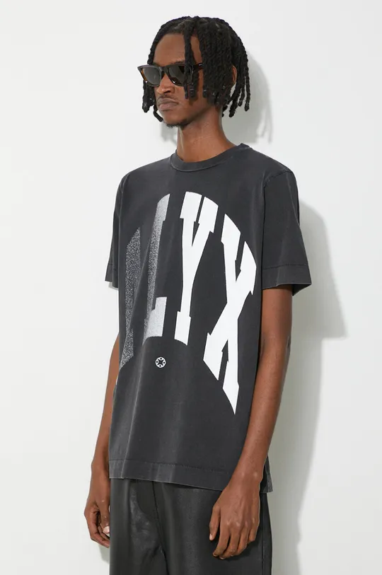 czarny 1017 ALYX 9SM t-shirt bawełniany Alyx Logo Print Graphic