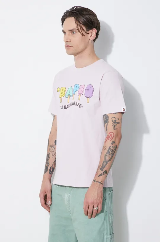 violetto A Bathing Ape t-shirt in cotone Bape Popsicle Tee