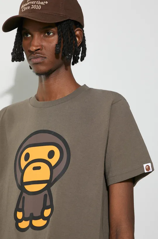 Хлопковая футболка A Bathing Ape Big Baby Milo Tee Мужской