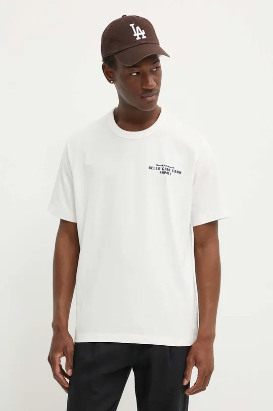 Marc O'Polo t-shirt bawełniany DENIM biały