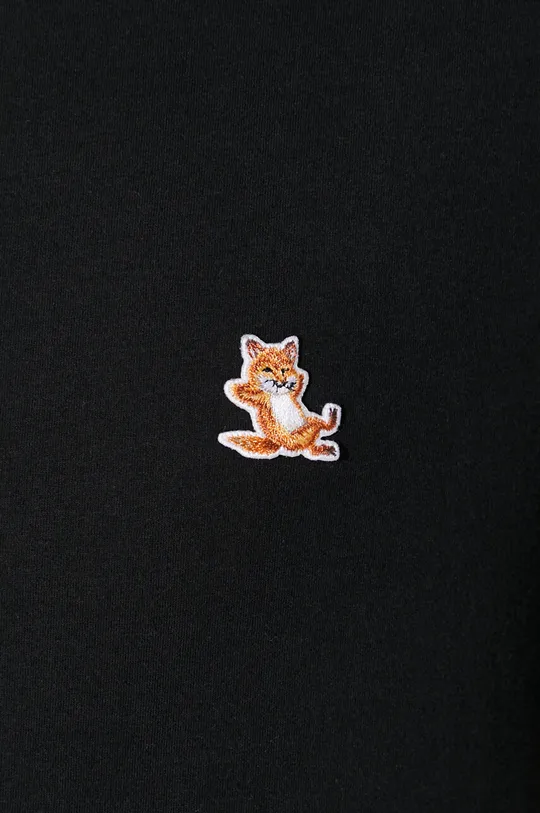 Maison Kitsuné tricou din bumbac Chillax Fox Patch Regular Tee Shirt