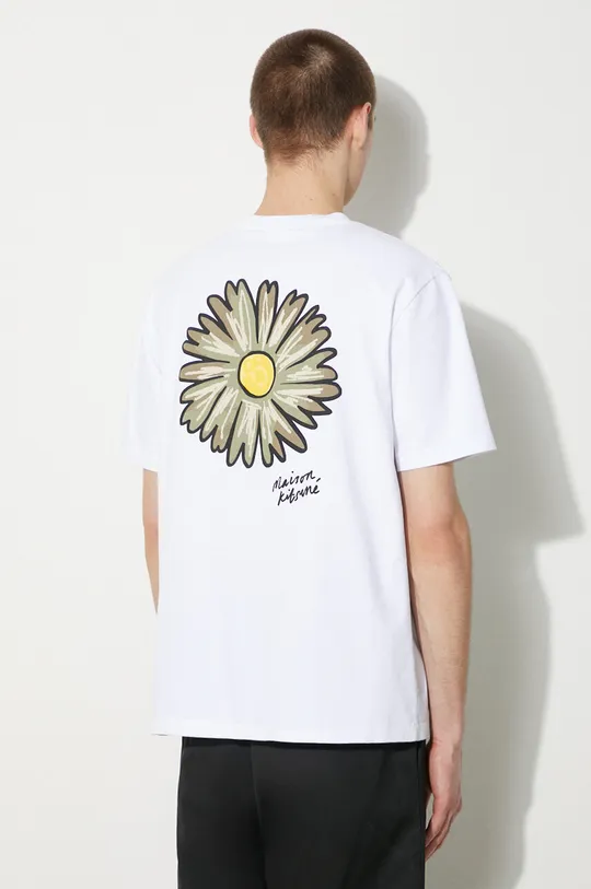alb Maison Kitsuné tricou din bumbac Floating Flower Comfort Tee-Shirt