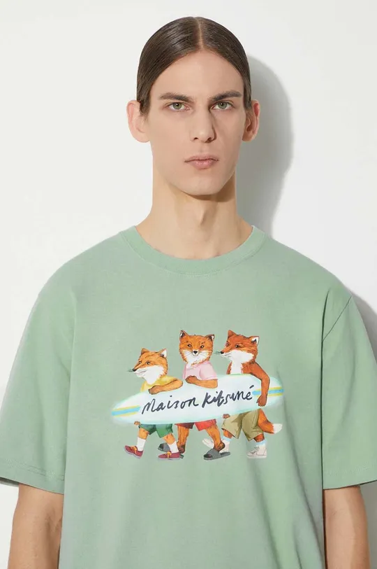Bavlnené tričko Maison Kitsuné Surfing Foxes Comfort Tee Shirt Pánsky