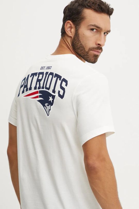 Βαμβακερό μπλουζάκι Nike New England Patriots βαμβάκι μπεζ N199.11K.8K.8AB