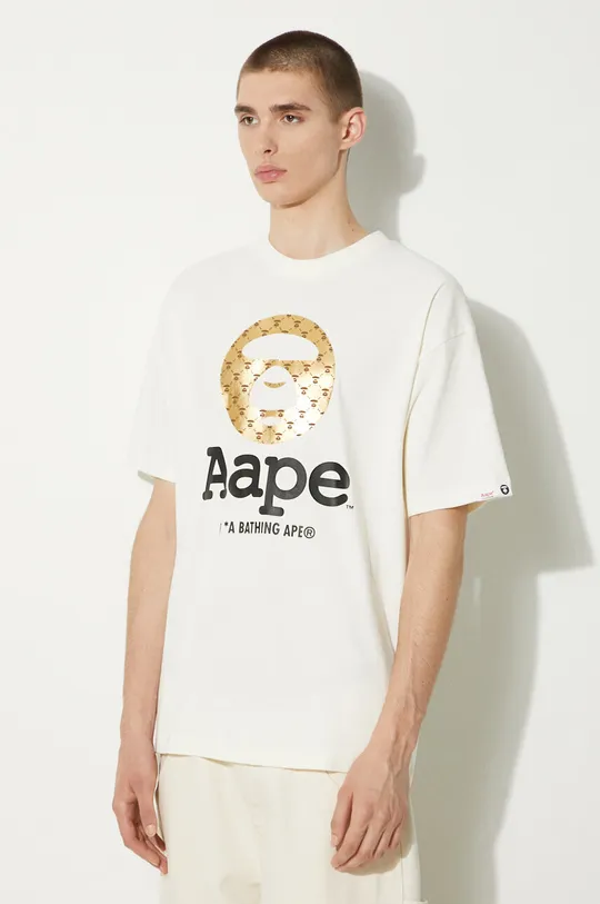 bež Pamučna majica AAPE Basic Tee