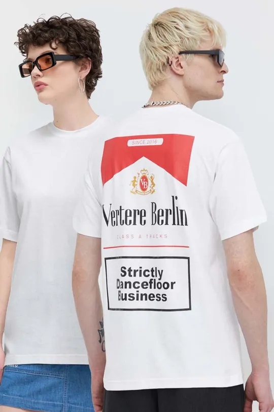 λευκό Βαμβακερό μπλουζάκι Vertere Berlin 0 Unisex