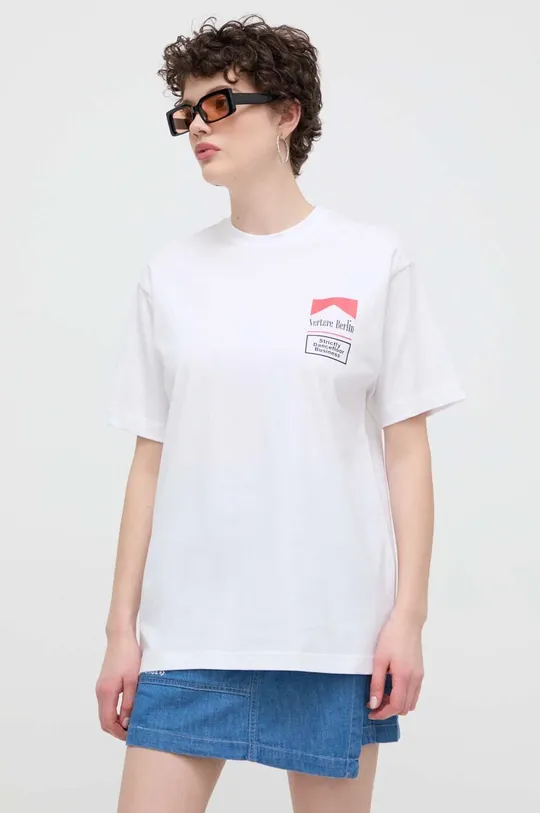 bela Bombažna kratka majica Vertere Berlin