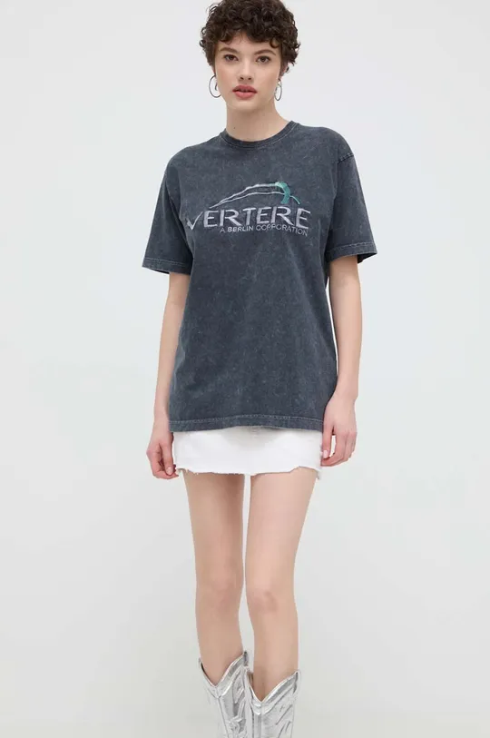 szary Vertere Berlin t-shirt bawełniany CORPORATE