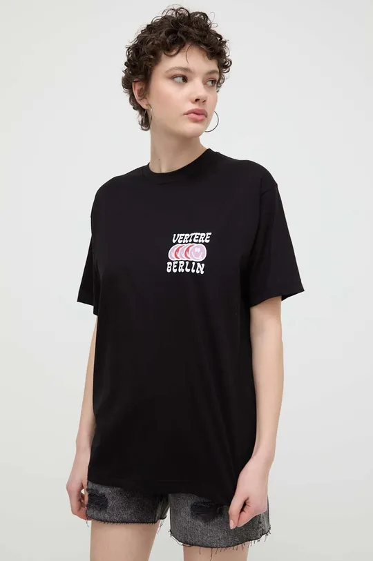 Bavlnené tričko Vertere Berlin čierna