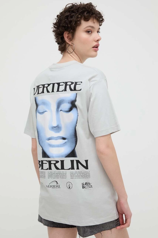 szary Vertere Berlin t-shirt bawełniany SLEEPWALK