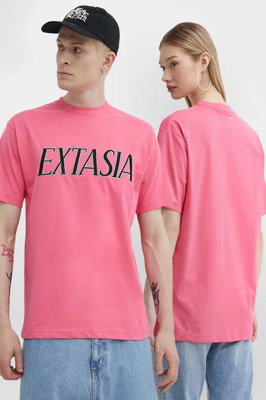 różowy Vertere Berlin t-shirt bawełniany Unisex