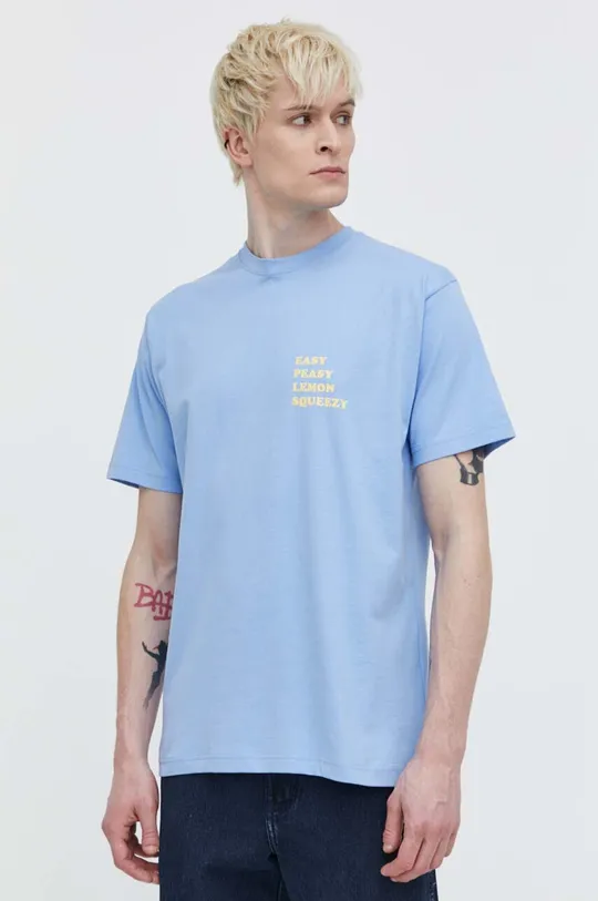 On Vacation t-shirt in cotone blu