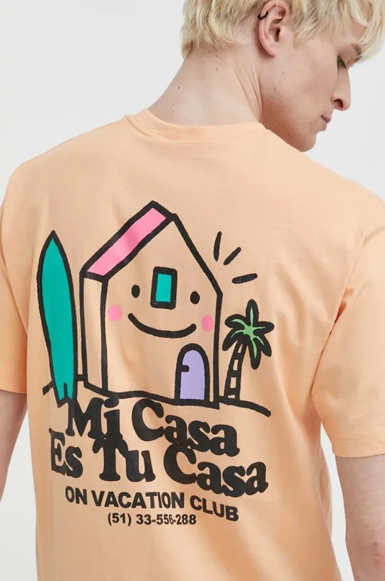 Βαμβακερό μπλουζάκι On Vacation Mi Casa Unisex