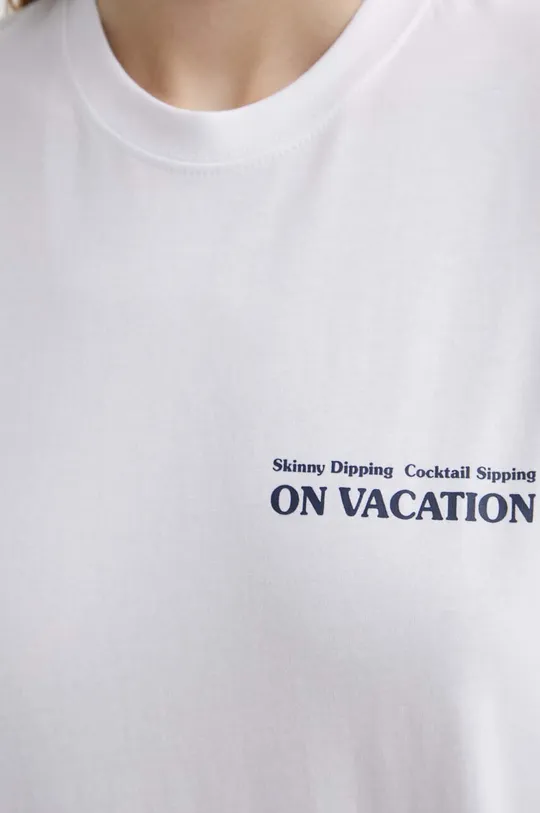 Bavlnené tričko On Vacation Skinny Dippin' Cocktail Sippin'