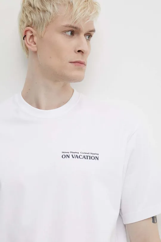 Bombažna kratka majica On Vacation Skinny Dippin' Cocktail Sippin'