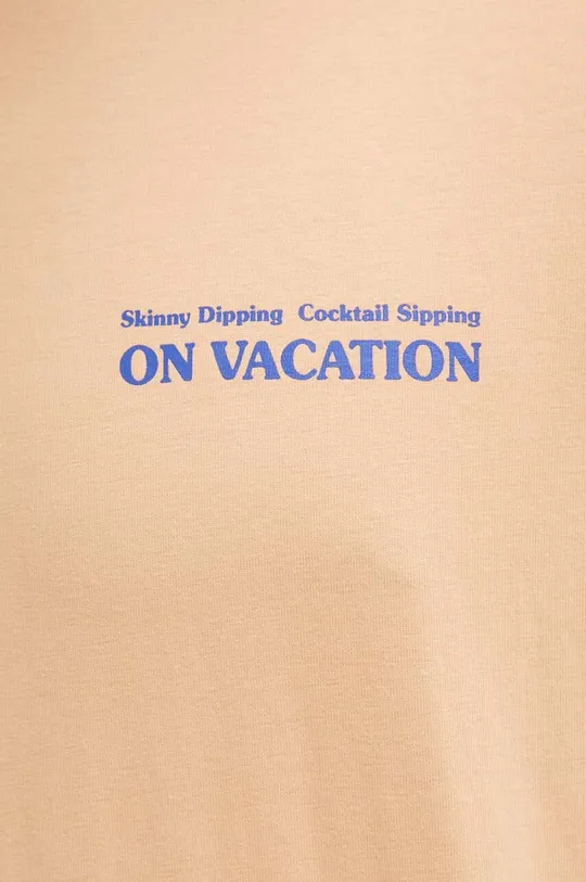 Bombažna kratka majica On Vacation Skinny Dippin' Cocktail Sippin'