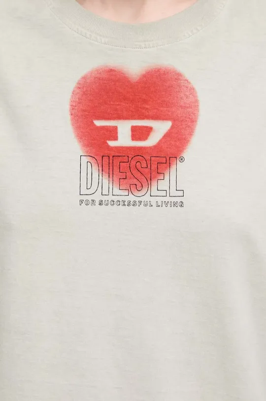 Хлопковая футболка Diesel Женский