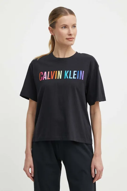 čierna Tréningové tričko Calvin Klein Performance