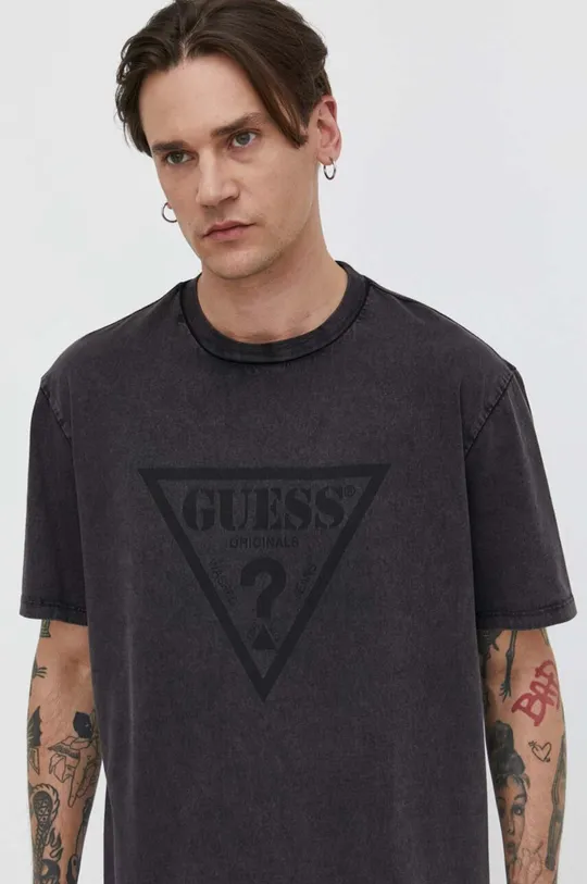 Βαμβακερό μπλουζάκι Guess Originals