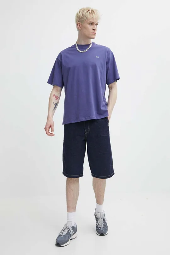 Bavlnené tričko Kaotiko fialová