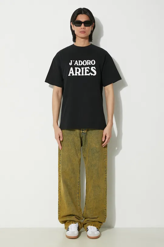 Aries cotton t-shirt JAdoro Aries SS Tee black