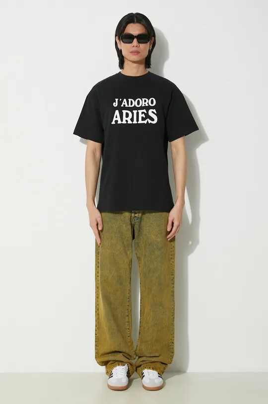 Хлопковая футболка Aries JAdoro Aries SS Tee чёрный