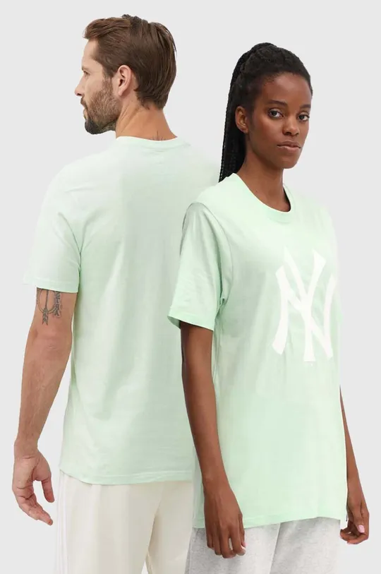 zelená Bavlnené tričko 47 brand MLB New York Yankees Unisex