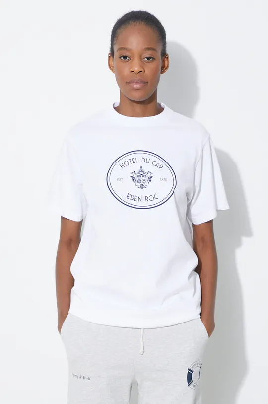 white Sporty & Rich cotton t-shirt Eden Crest T Shirt Unisex