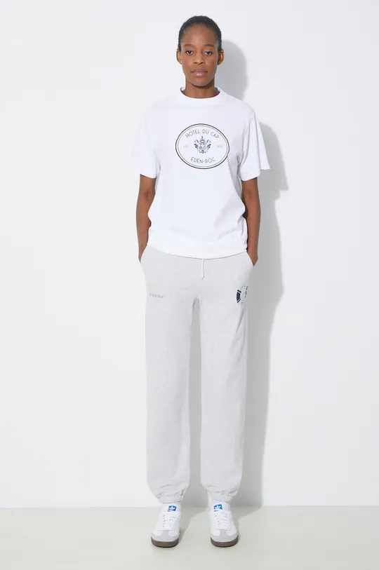 Bavlněné tričko Sporty & Rich Eden Crest T Shirt bílá