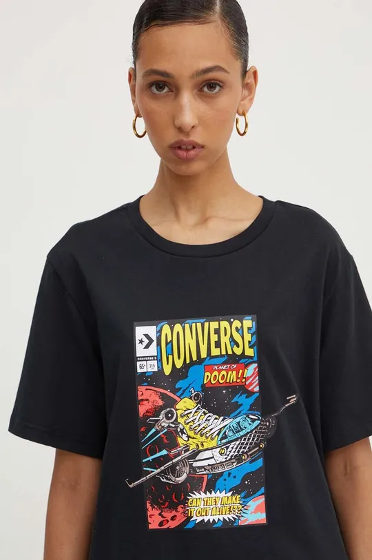 Хлопковая футболка Converse 100% Хлопок