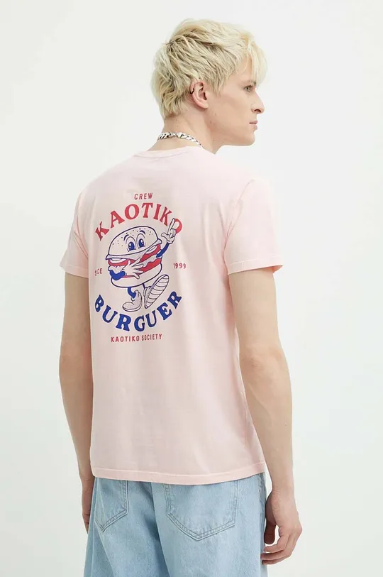 ροζ Βαμβακερό μπλουζάκι Kaotiko Unisex