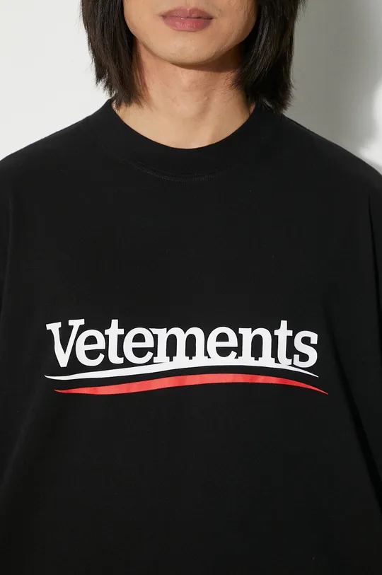 Βαμβακερό μπλουζάκι VETEMENTS Campaign Logo T-Shirt