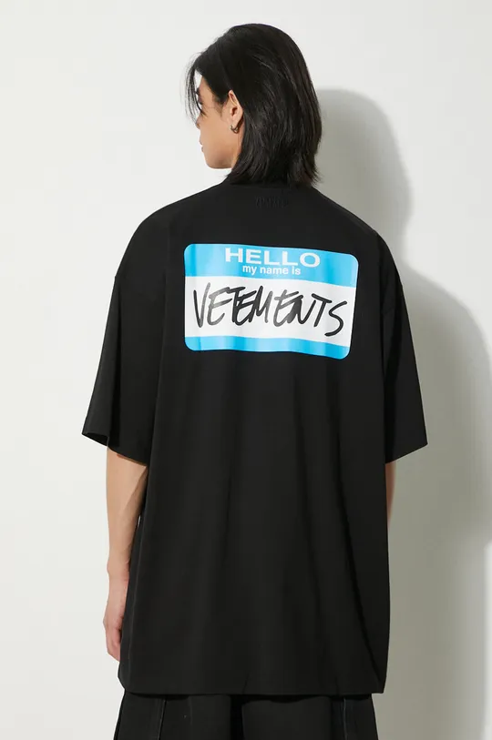 Bavlněné tričko VETEMENTS My Name Is Vetements Unisex