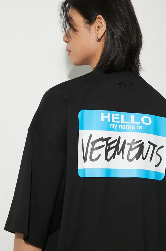 Bavlněné tričko VETEMENTS My Name Is Vetements