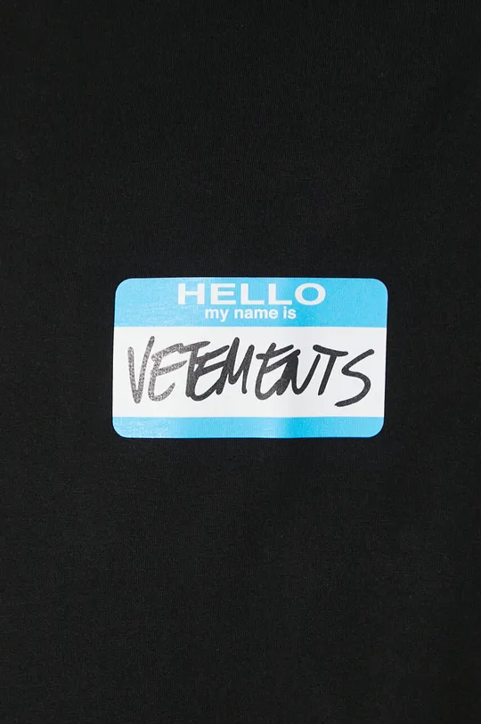 Βαμβακερό μπλουζάκι VETEMENTS My Name Is Vetements