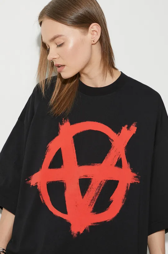 Bavlněné tričko VETEMENTS Double Anarchy