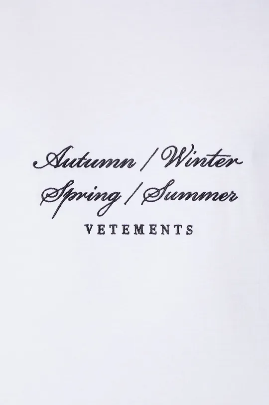 Памучна тениска VETEMENTS 4 Seasons Embroidered Logo T-Shirt