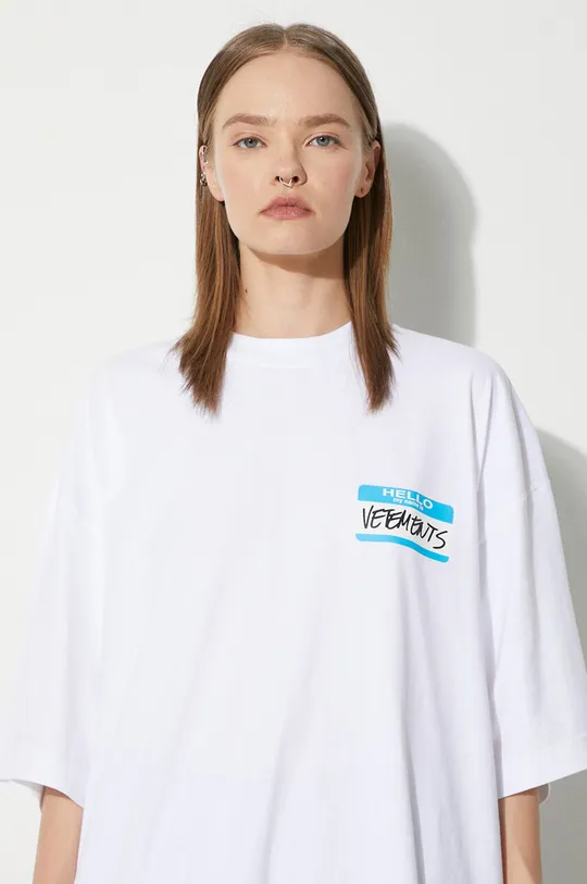 Bavlněné tričko VETEMENTS My Name Is Vetements T-Shirt