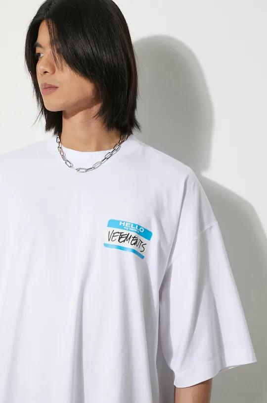 VETEMENTS tricou din bumbac My Name Is Vetements T-Shirt