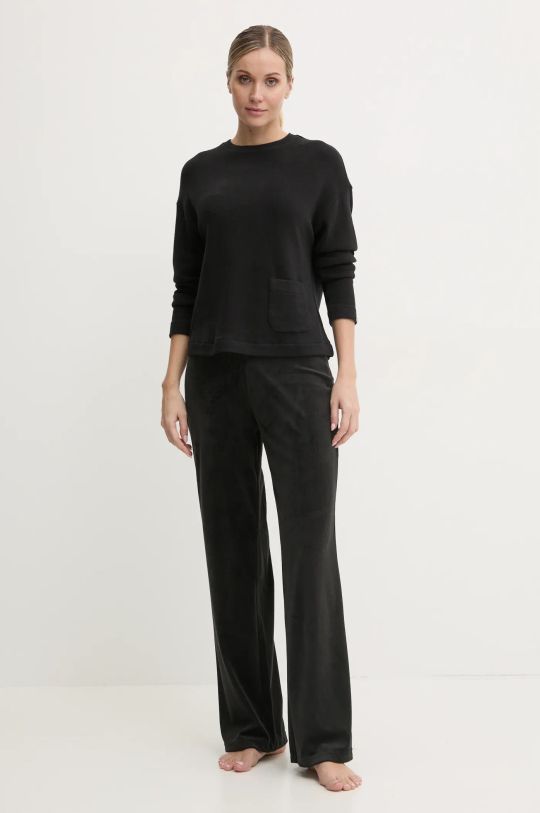 Пижамные брюки Juicy Couture VICKY RIB FLARE PANT JCLAS125504 чёрный SS25