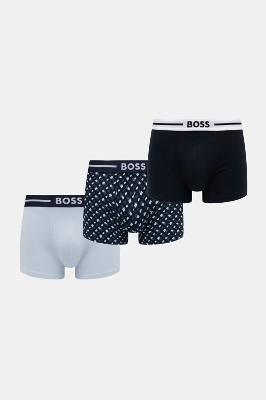 BOSS bokserki 3-pack wzorzyste granatowy 50531694