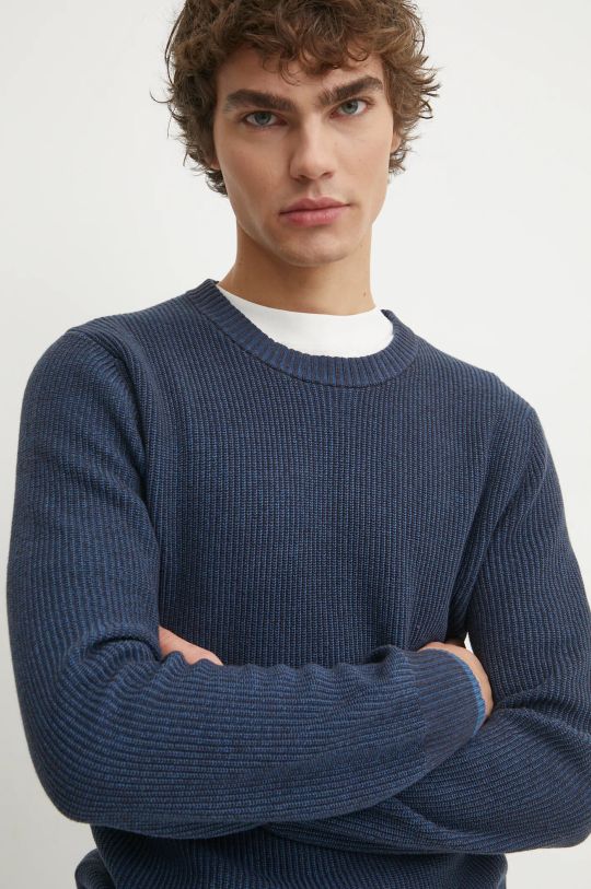 Marc O'Polo sweter z domieszką wełny granatowy 431516060368