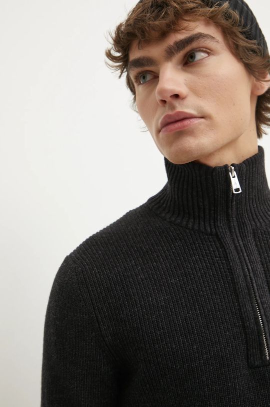 Marc O'Polo sweter z domieszką wełny 431516060370 szary