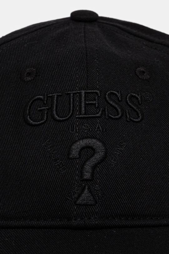 Guess czapka z daszkiem bawełniana EMBROIDERED M5RZ11.WO07T czarny SS25