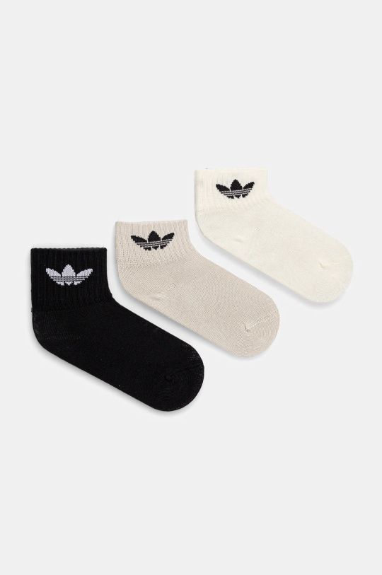 Παιδικές κάλτσες adidas Originals 3-pack ψηλές κάλτσες μαύρο JJ1992