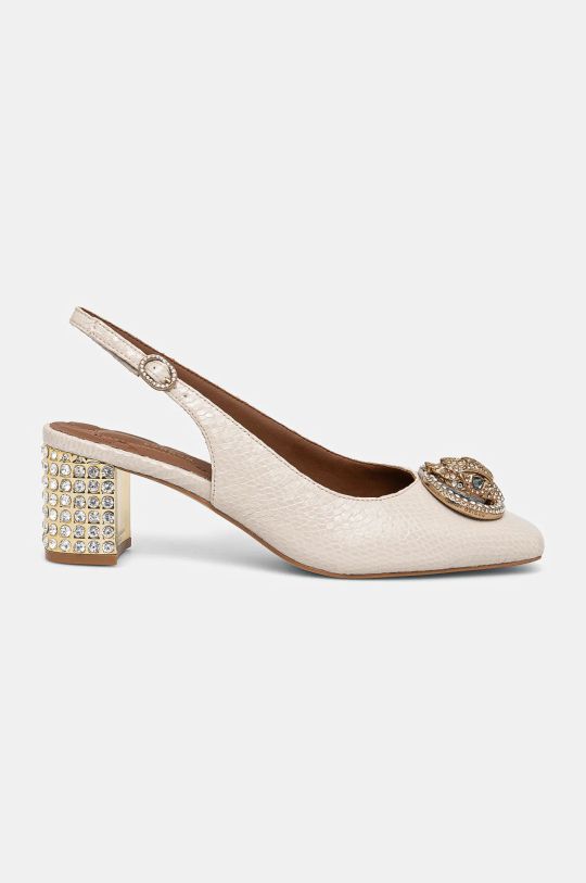 Kožne salonke Kurt Geiger London Chelsea Block Slingback 3415024189.BLUSH bež SS25